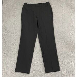Banana Republic Mason Athletic Tapered Pants Men 35x32 Black Flat Front Stretch